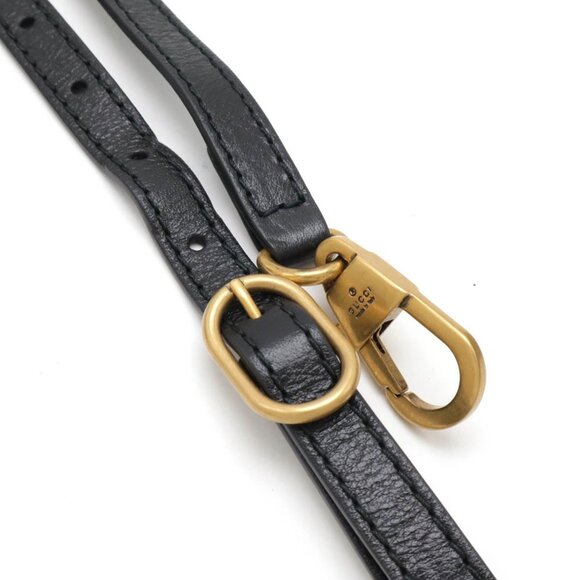 GUCCI Black Leather Shoulder Bag - Picture 7 of 9